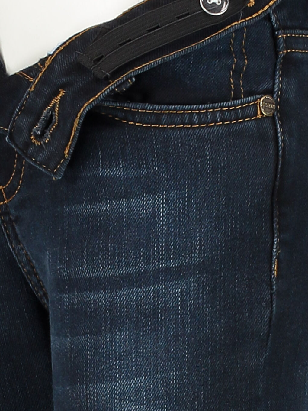 Siyah Derin Rodeo Jean Pantolon-3