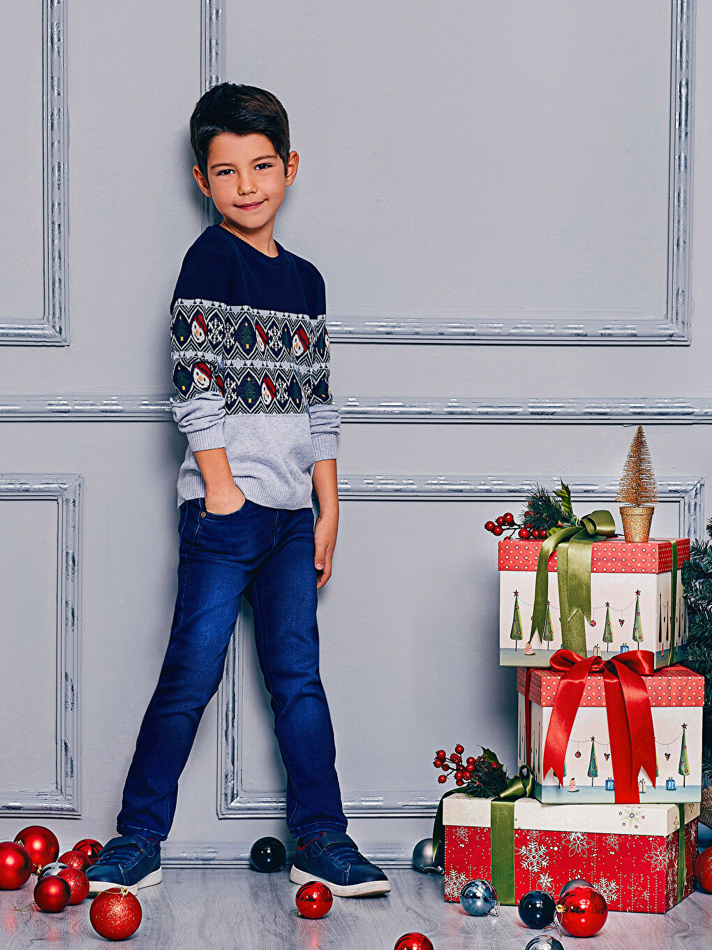 LCW Kids Junge ROSA Pullover -7K5067Z4-355