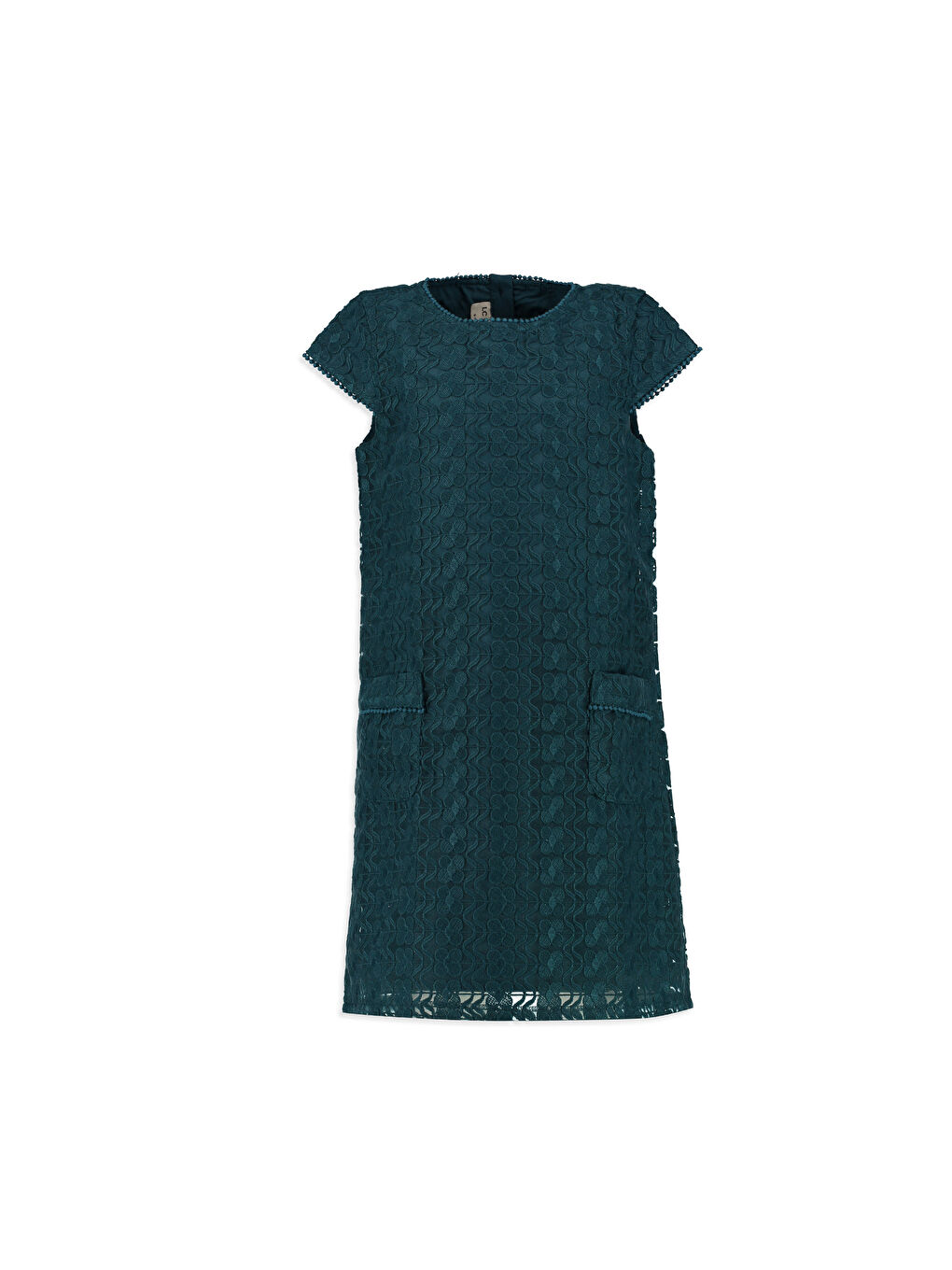 LCW Kids Girl PETROL Dress -7K5866Z4-CYB