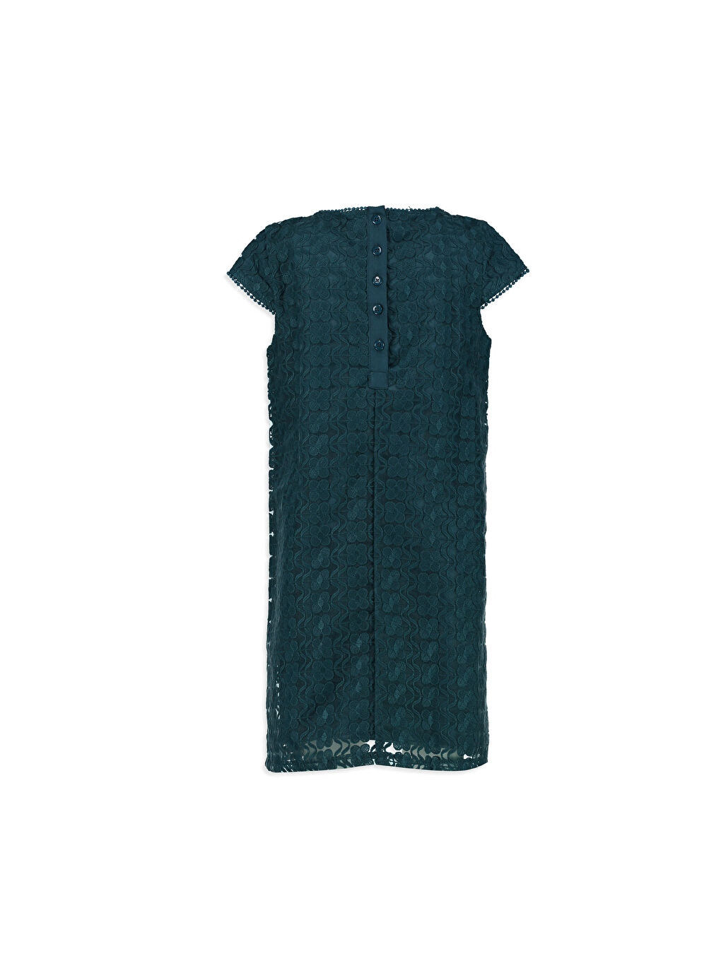 LCW Kids Girl PETROL Dress -7K5866Z4-CYB