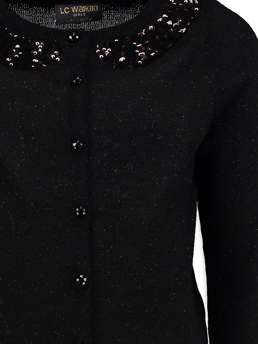 Girl BLACK Cardigan-2