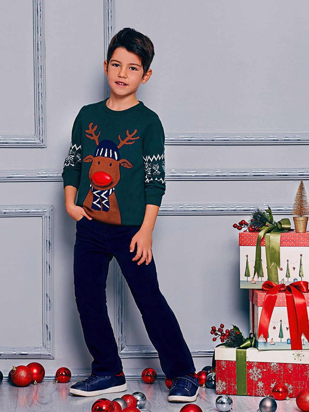LCW Kids Junge GRÜN Pullover -7K6619Z4-HPX
