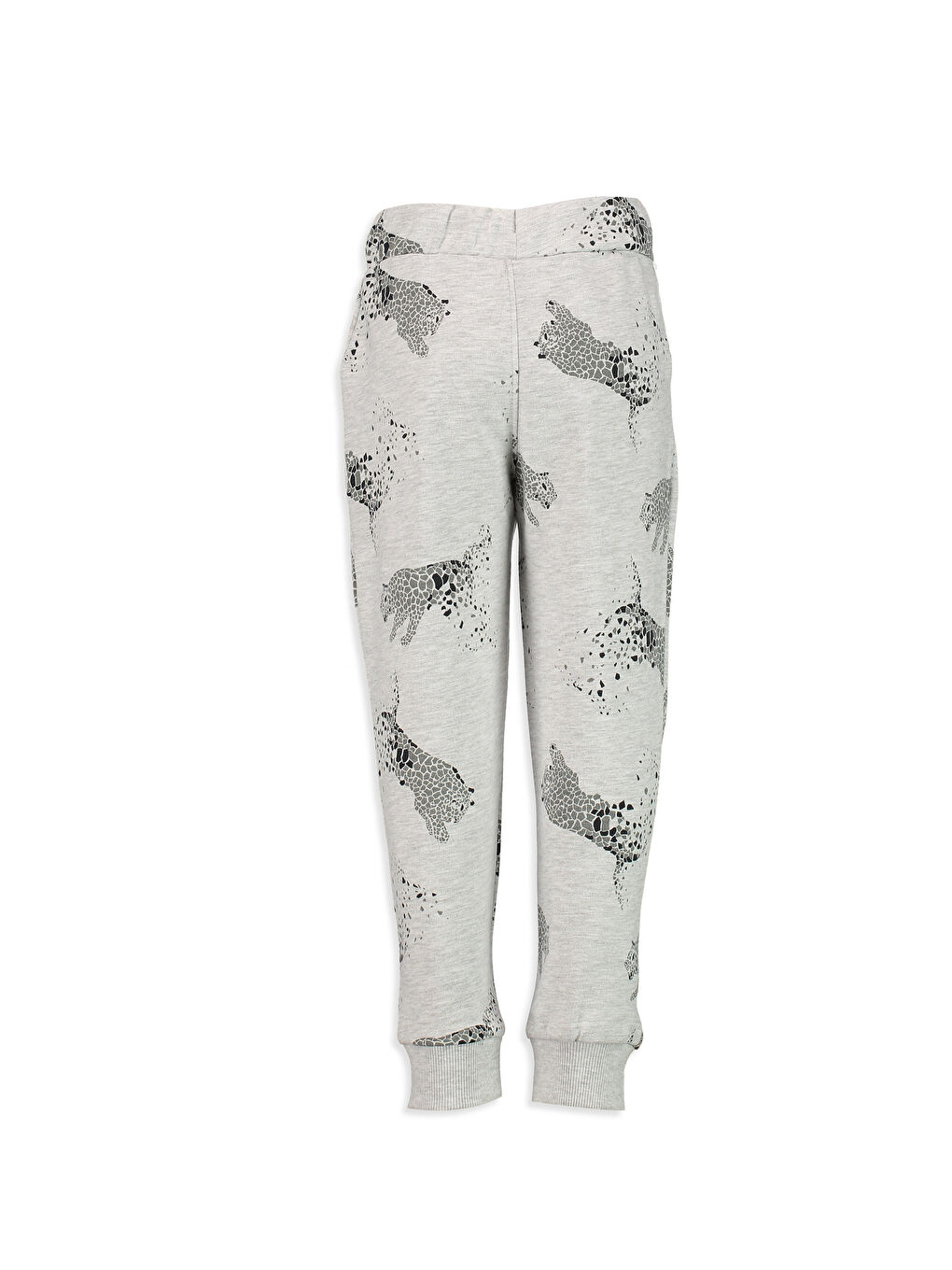 Gri Baskılı Eşofman Altı-1