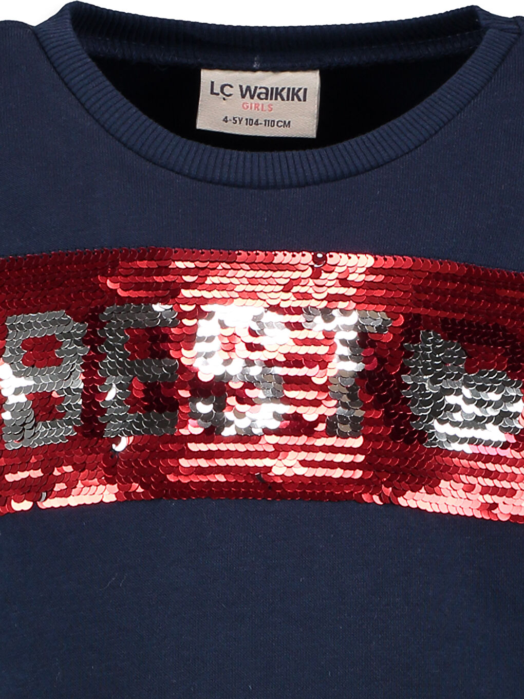 LCW Kids Girl NAVY Sweatshirt -7K8179Z4-HFH