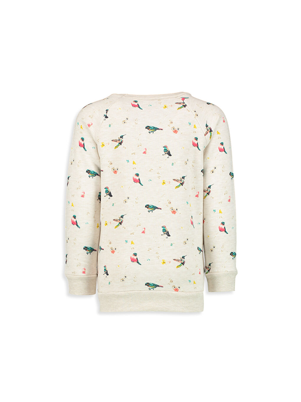 Ekru Baskılı Sweatshirt-1