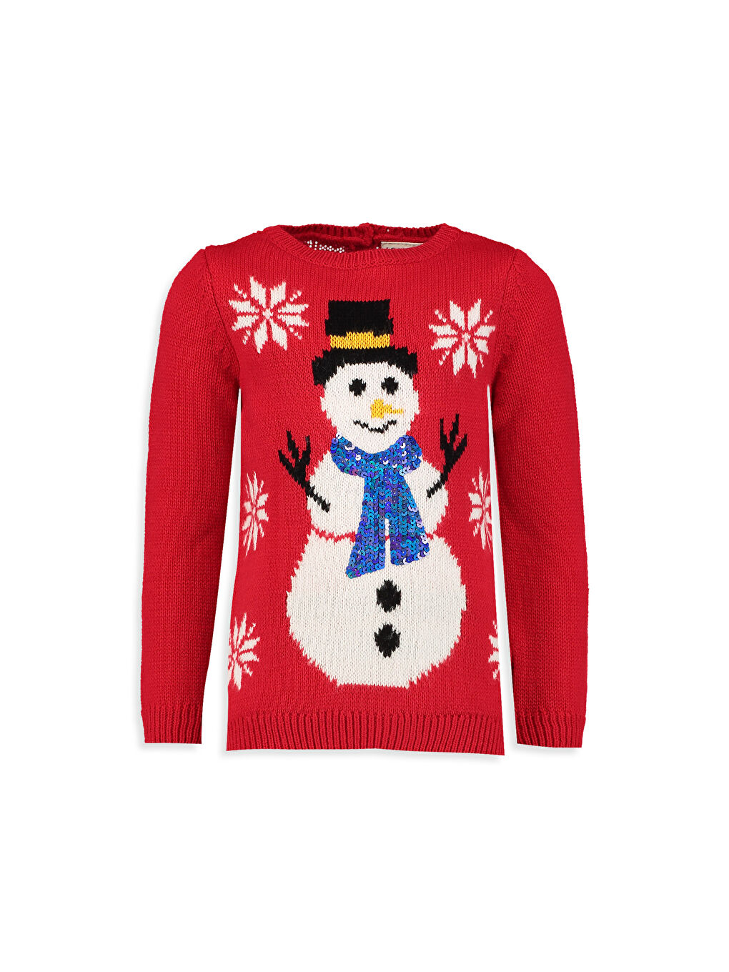 LCW Kids Girl RED Sweater -7K9054Z4-CRT