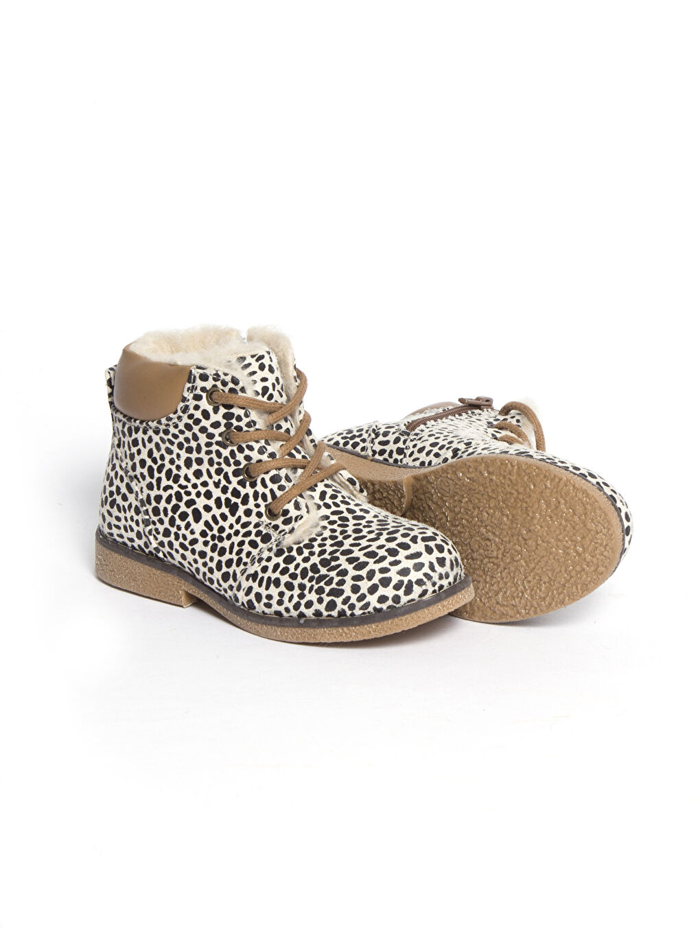 حذاء طويل بيج فتاة-2