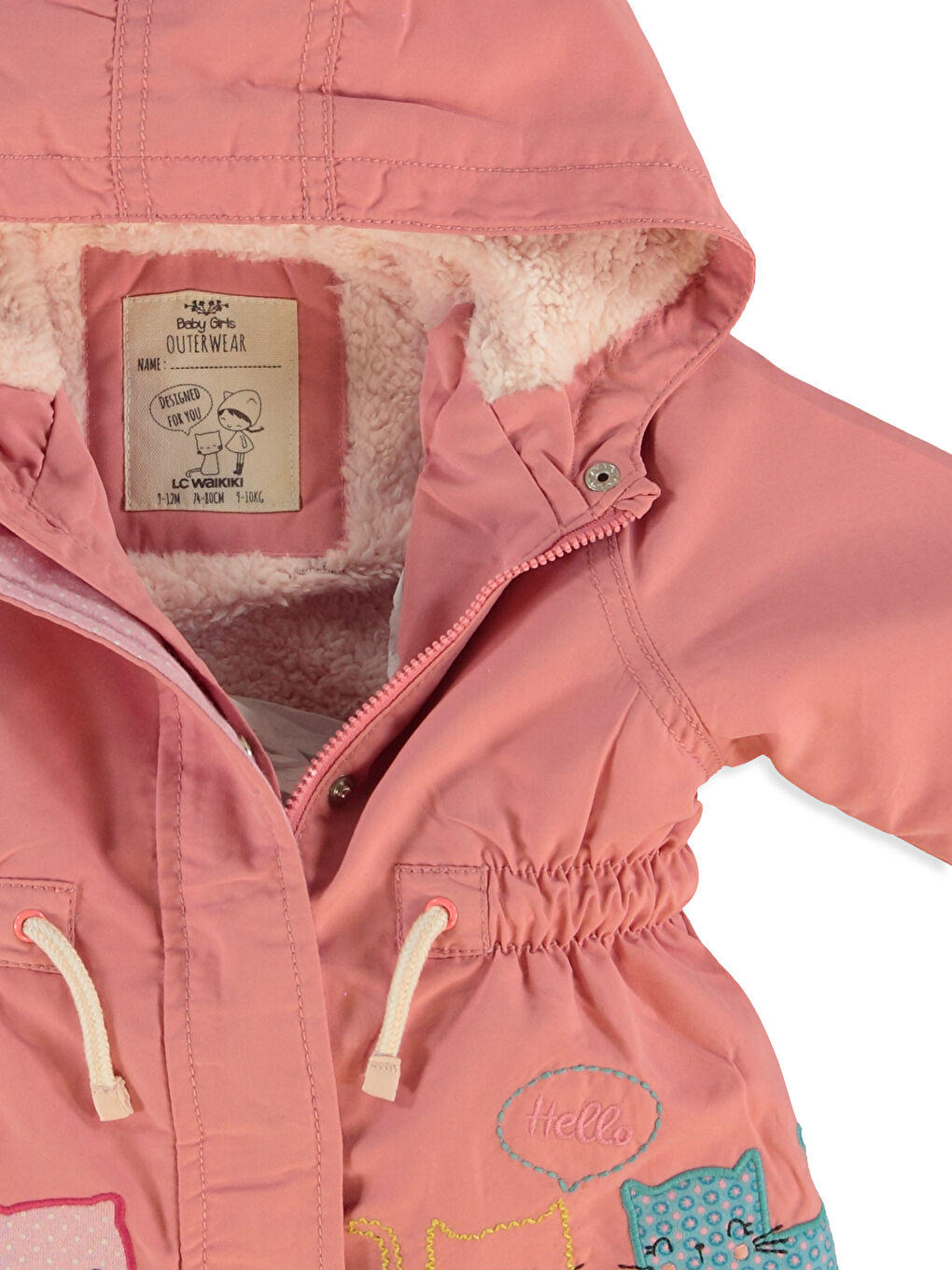 Бебе момиче Розово Палто-2