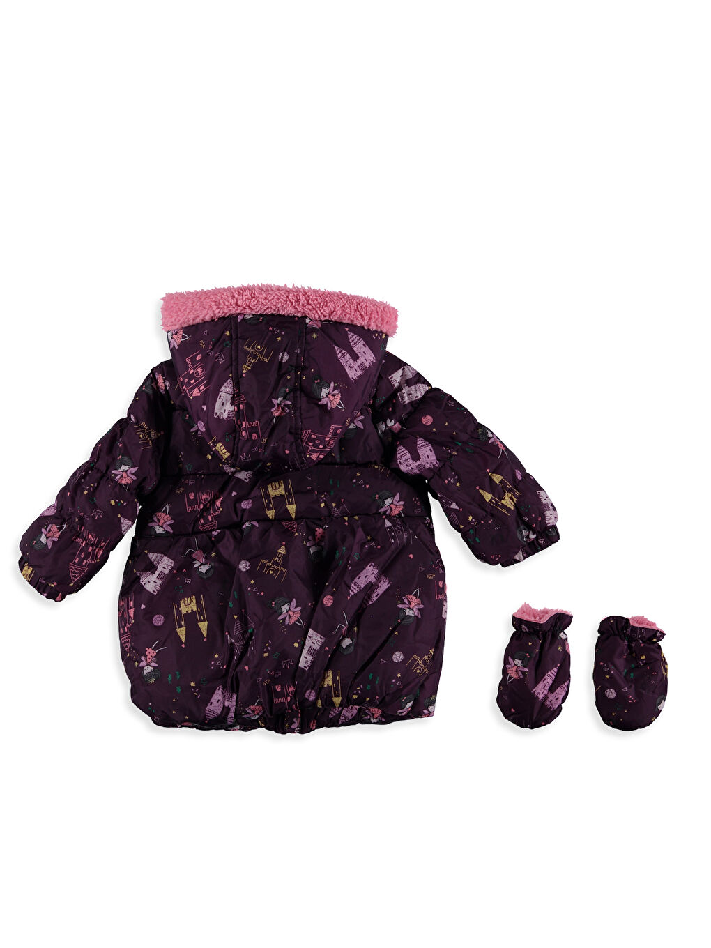 Бебе момиче Пурпурно Палто-2