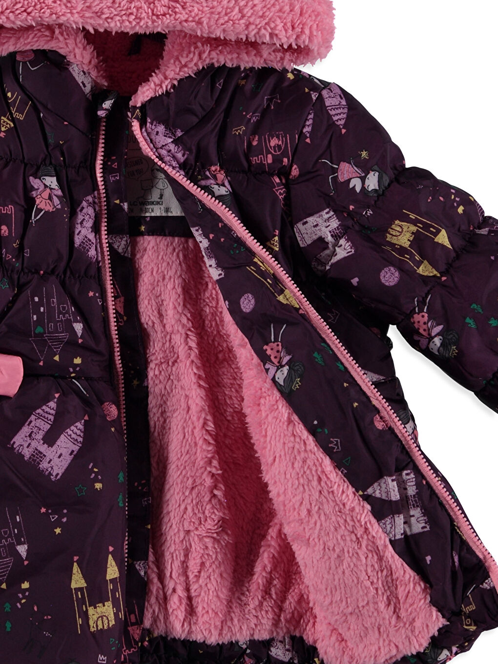 Бебе момиче Пурпурно Палто-3