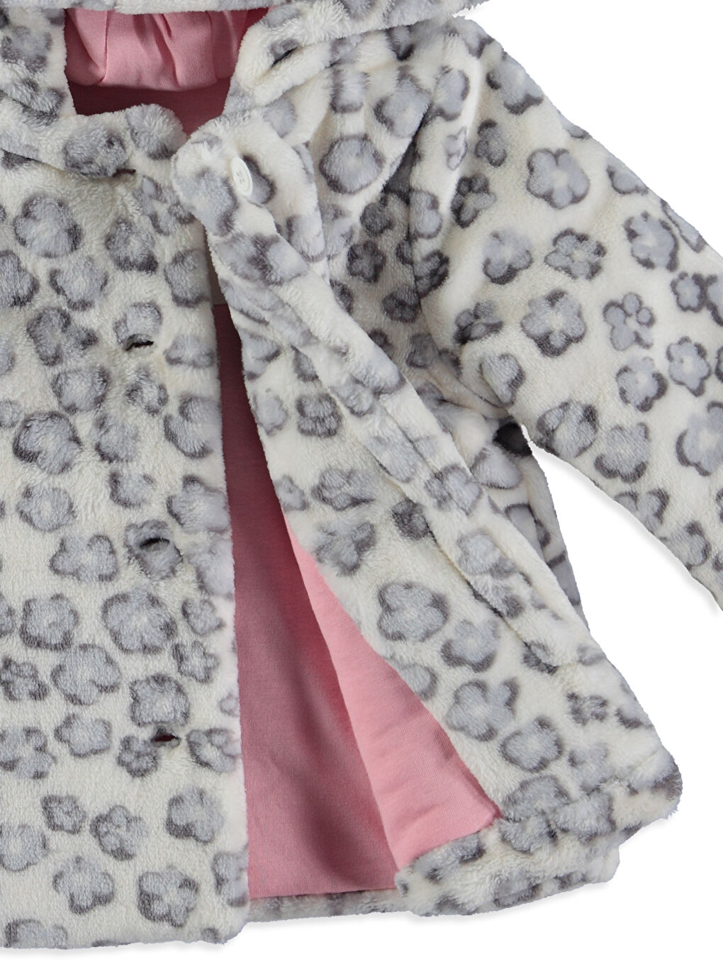 Baby-Mädchen GREY Mantel-2