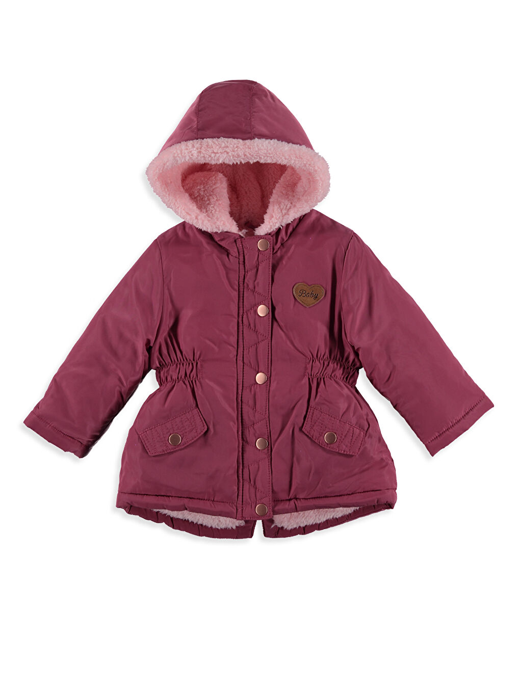 معطف وردى طفلة صغيرة