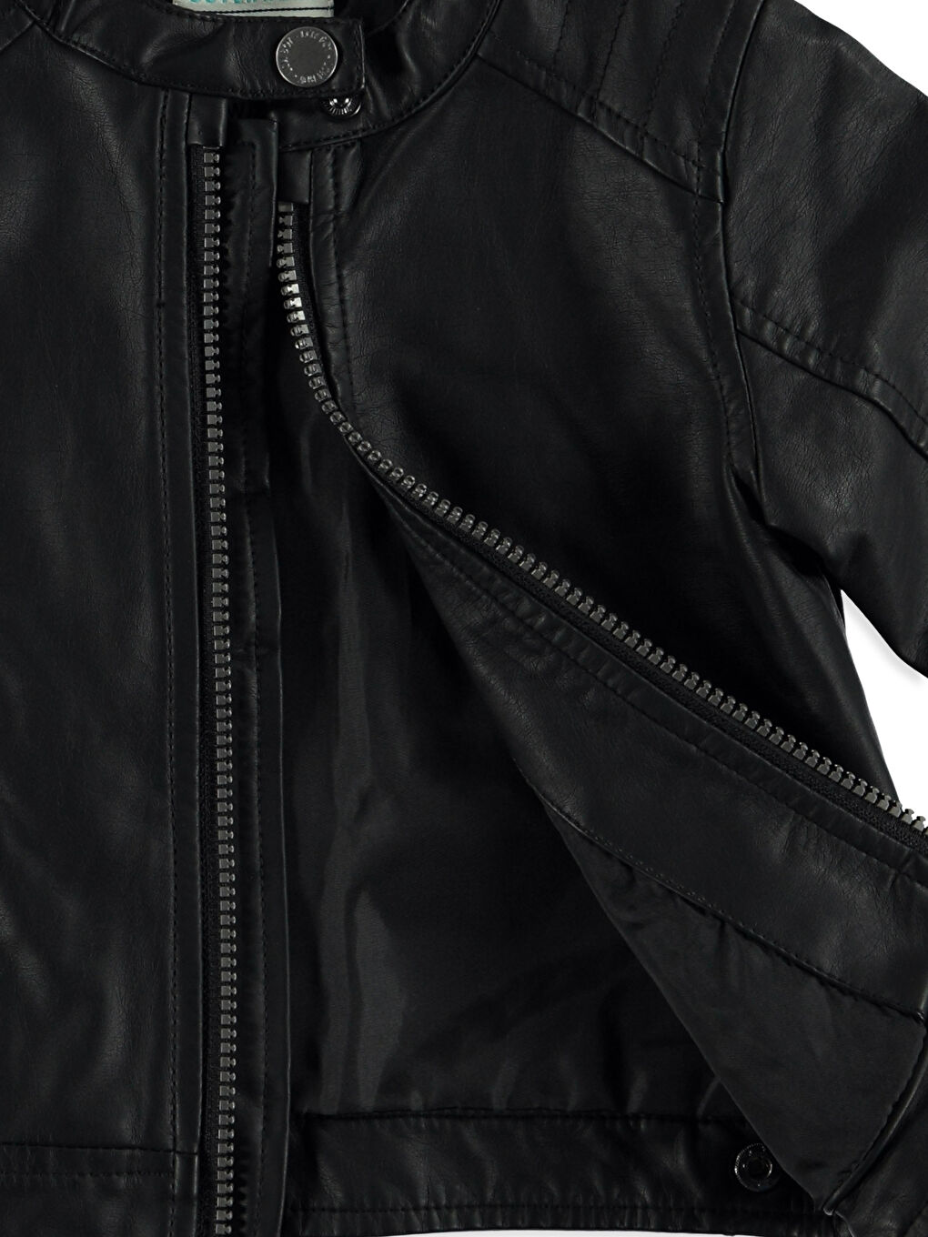 Veste en similicuir NOIR Bébé garçon -2