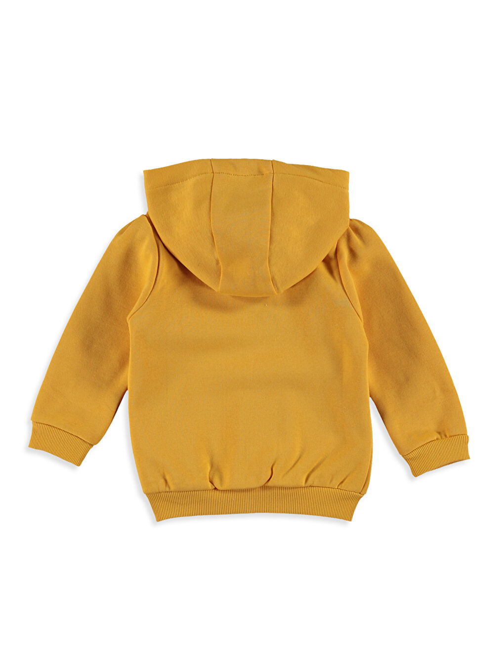 Hardal Sarı Fermuarlı Sweatshirt-1