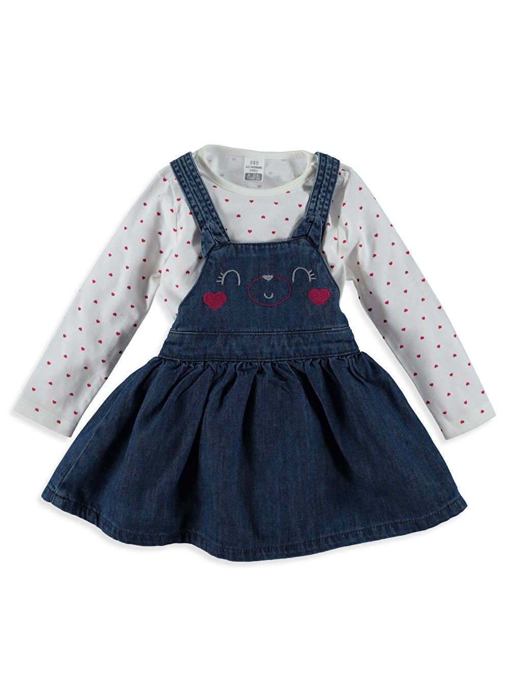 Orta İndigo Rodeo Elbise