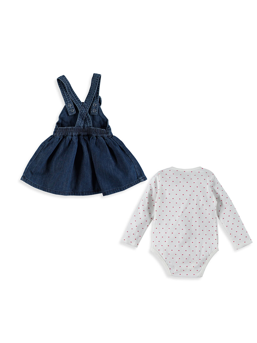 Orta İndigo Rodeo Elbise-2