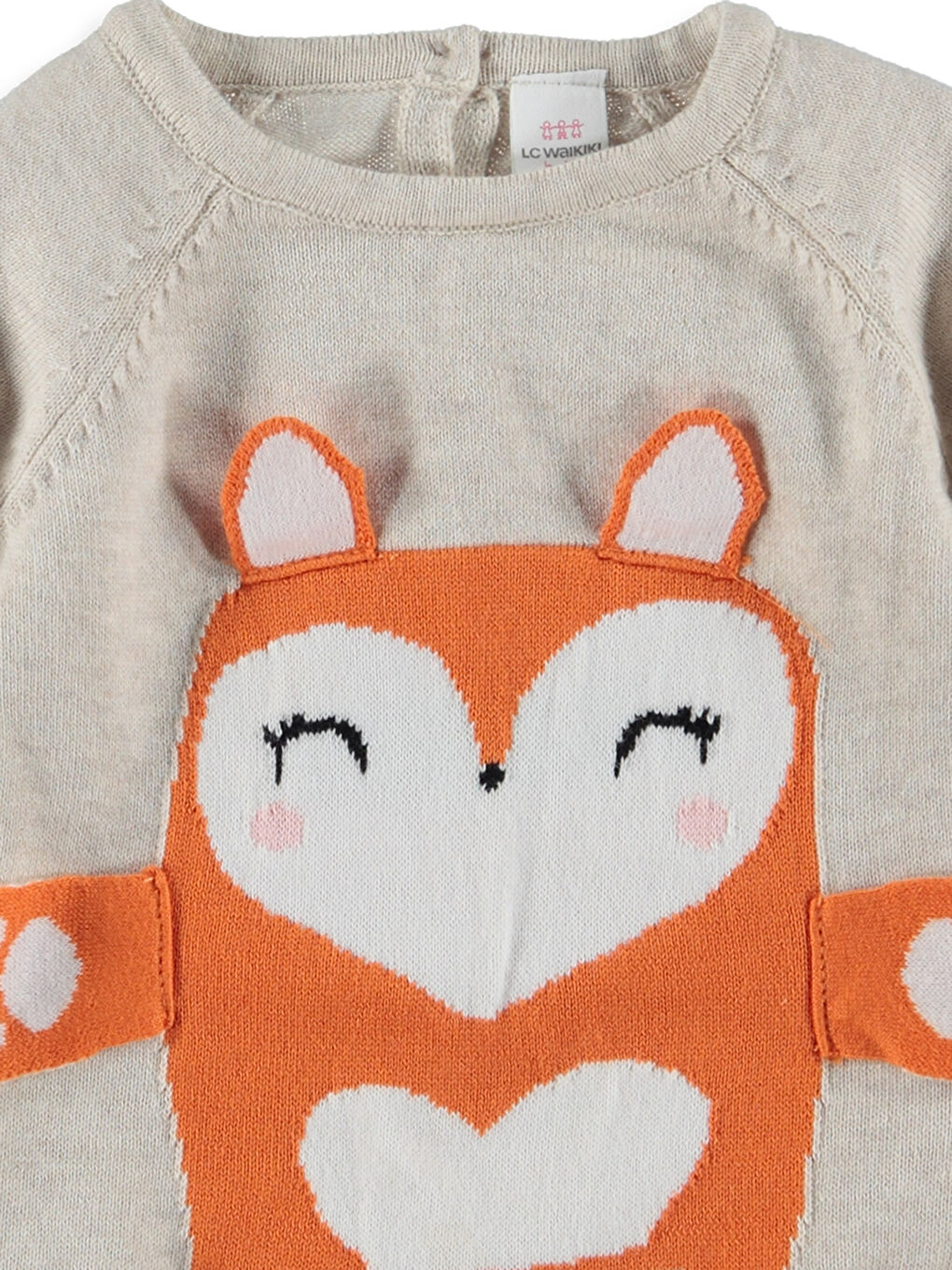 كنزة صوفية وردي طفلة-2