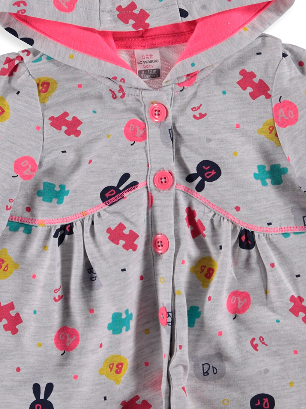 Kar Beyazı Melanj Fermuarlı Sweatshirt-2