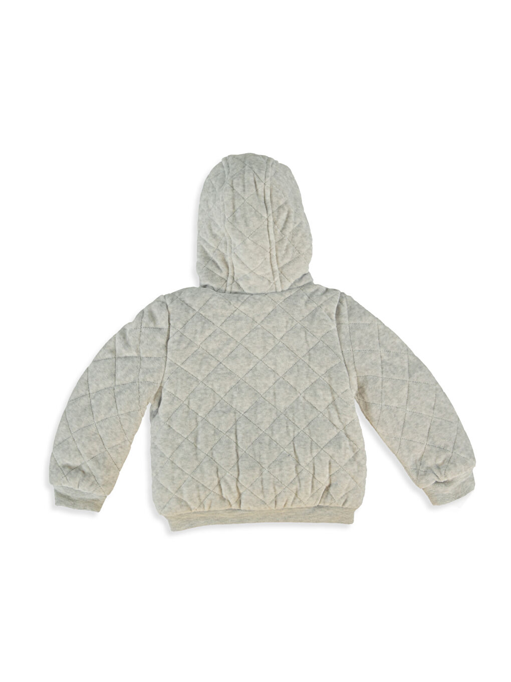 Pembe Kapüşonlu Uzun Kollu Bebek Hırka-1