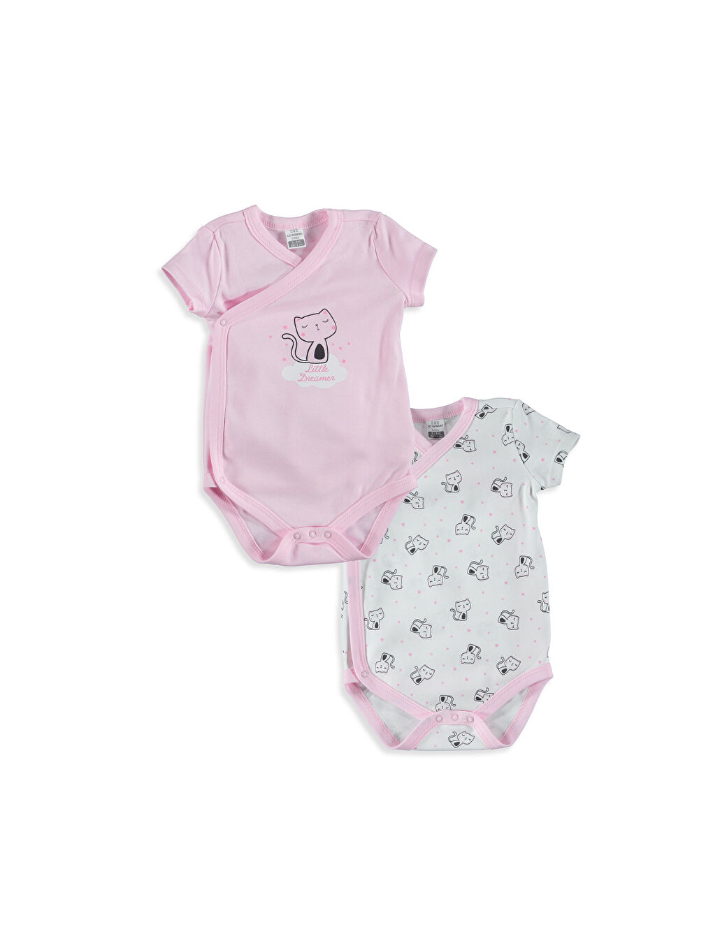 Ekru Baskılı Çıtçıtlı Body