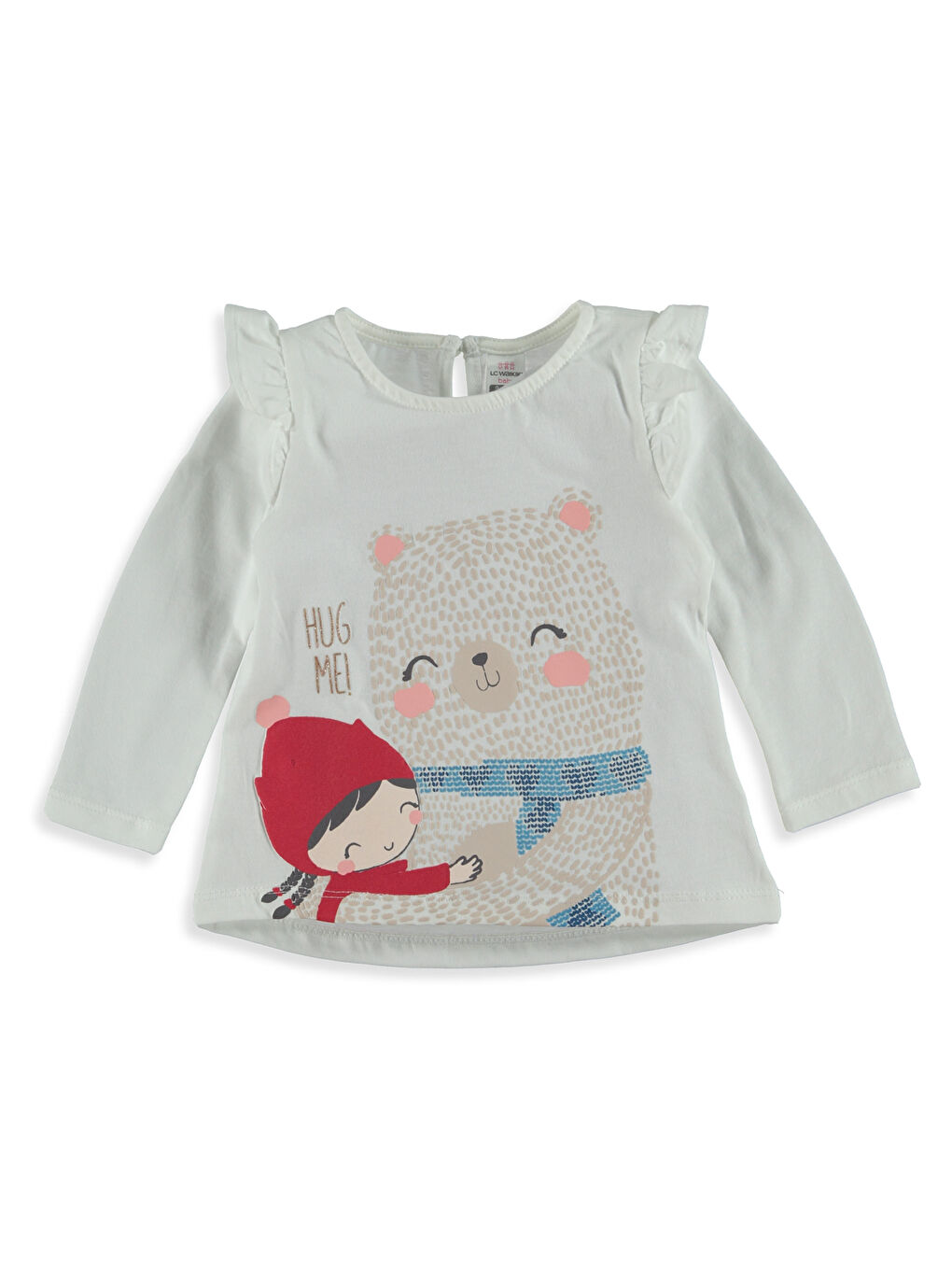 LCW baby Baby Girl ECRU T-Shirt -7K6073Z1-EEW