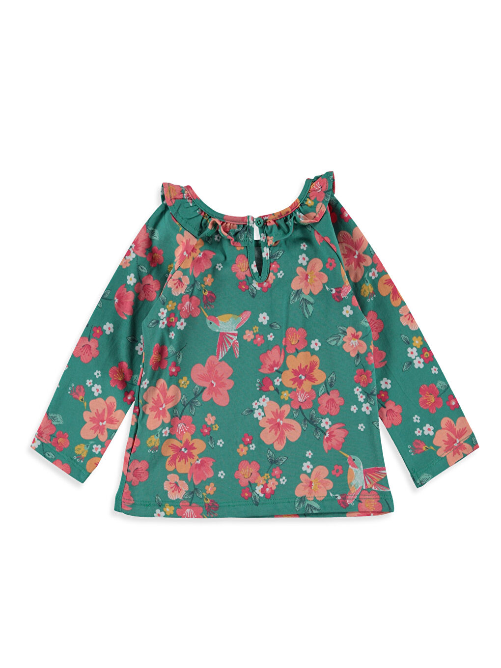 Yeşil Baskılı Tişört-1