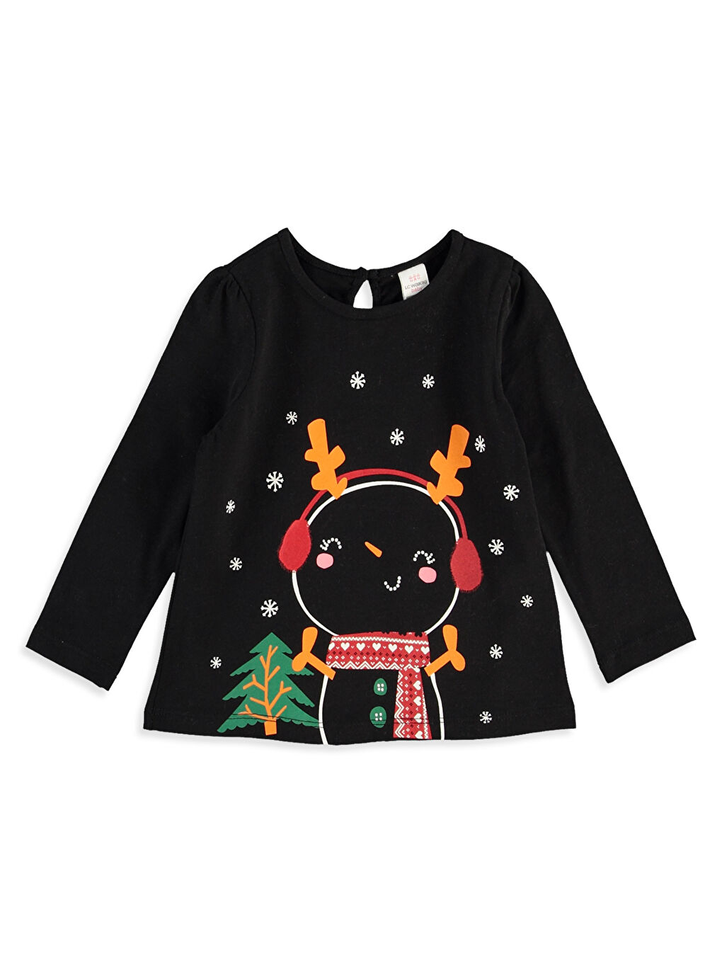 LCW baby Baby Girl BLACK T-Shirt -7K8664Z1-CVL