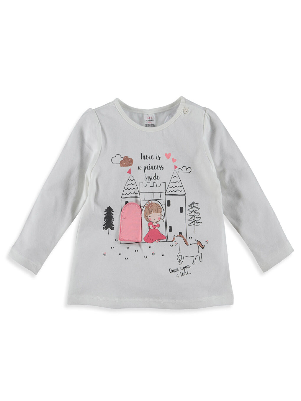 LCW baby Бебе момиче Екрю Тениска -7K8984Z1-EEW