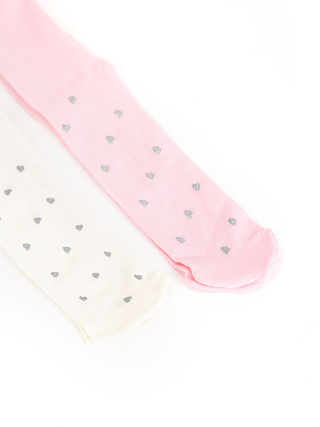 Ekru Baskılı Külotlu Çorap