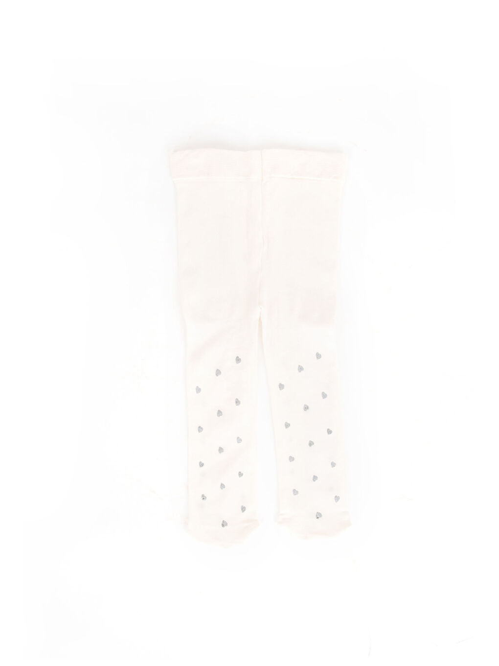 Ekru Baskılı Külotlu Çorap-2