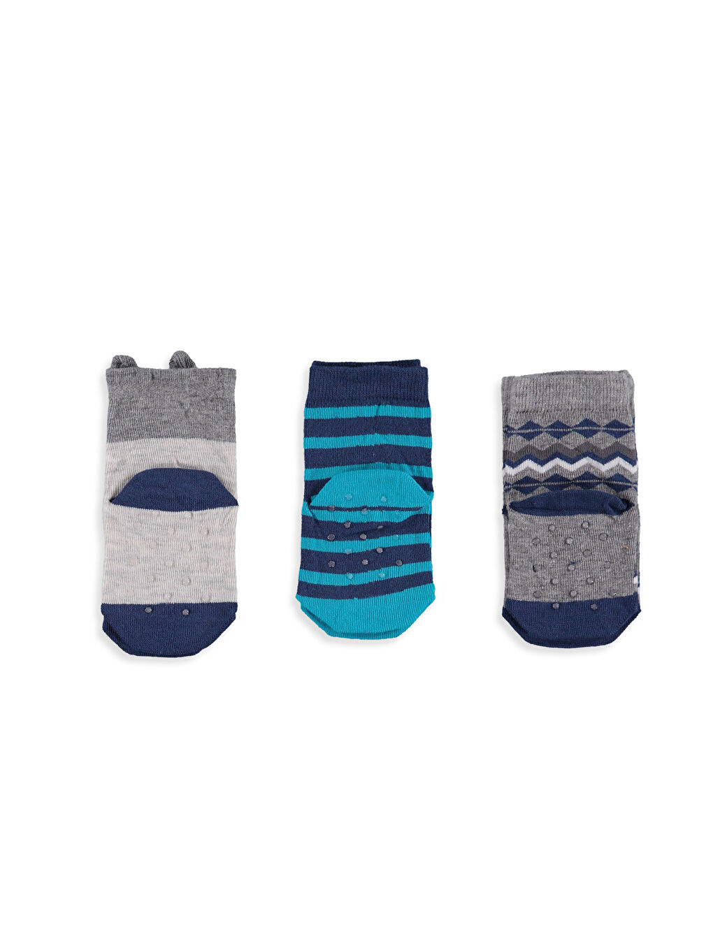 Unisex GREY Ankle Socks-1