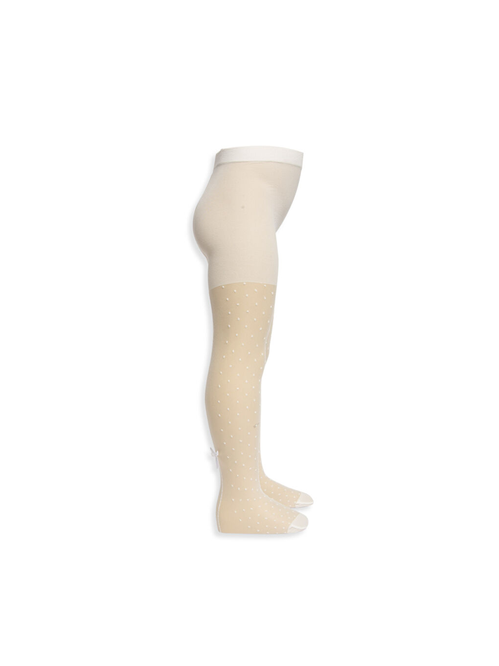 جوارب طويلة أبيض طفلة صغيرة-1