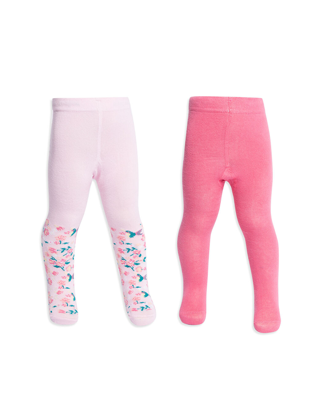 Ekru Baskılı Külotlu Çorap