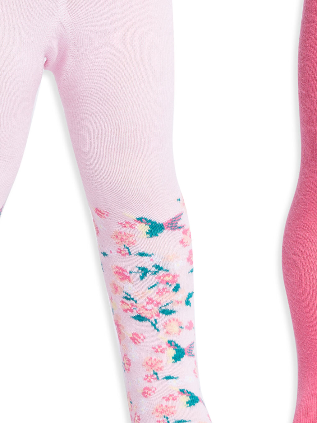 Ekru Baskılı Külotlu Çorap-1