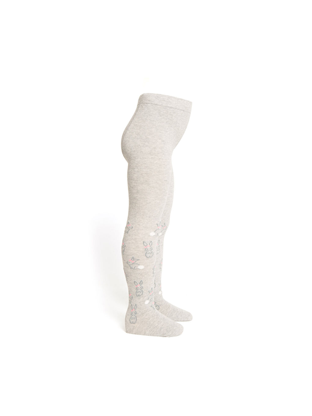 Gri Baskılı Külotlu Çorap-1