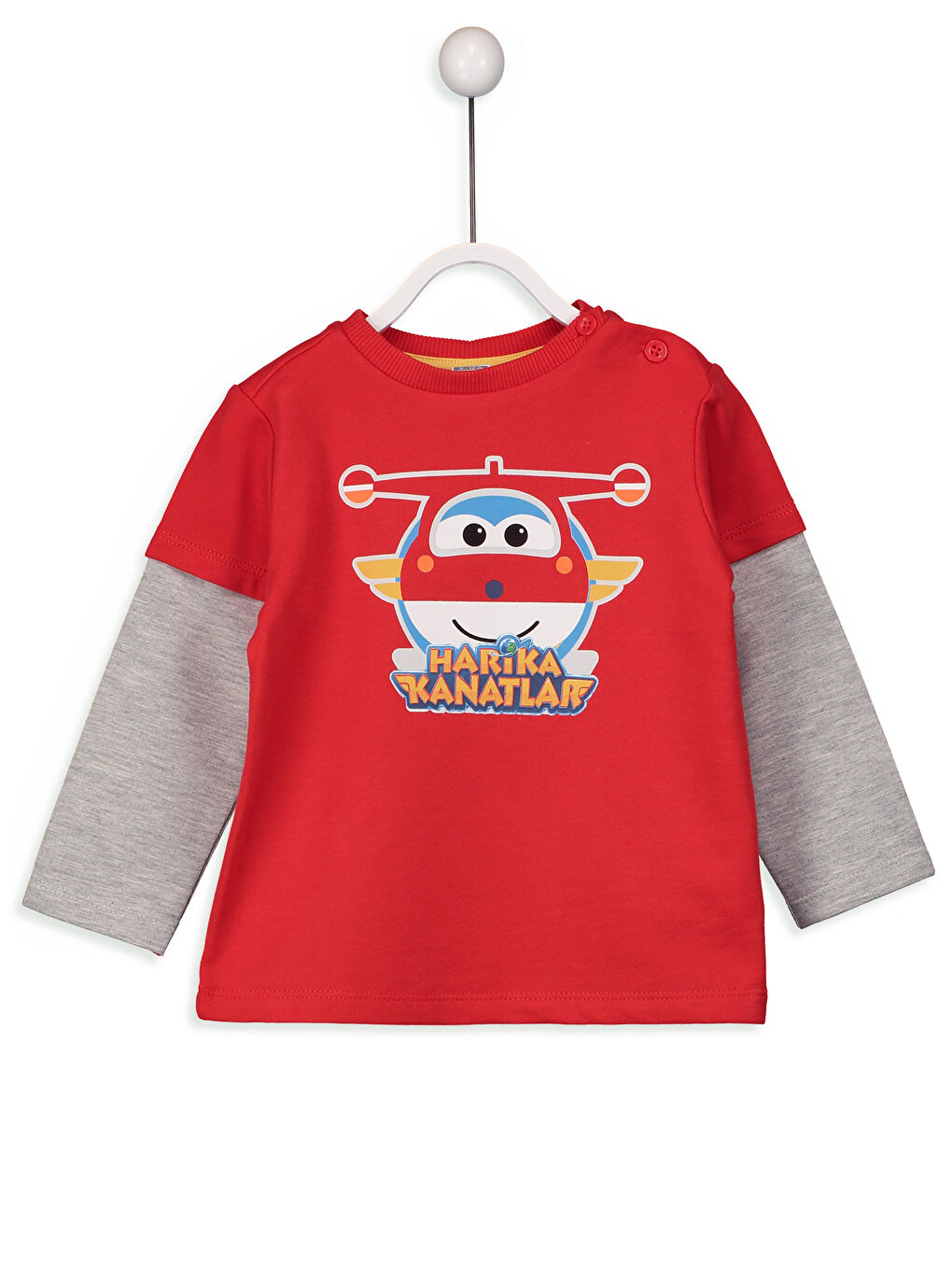 LCW baby Baby Boy RED Sweatshirt -7KC256Z1-KRL