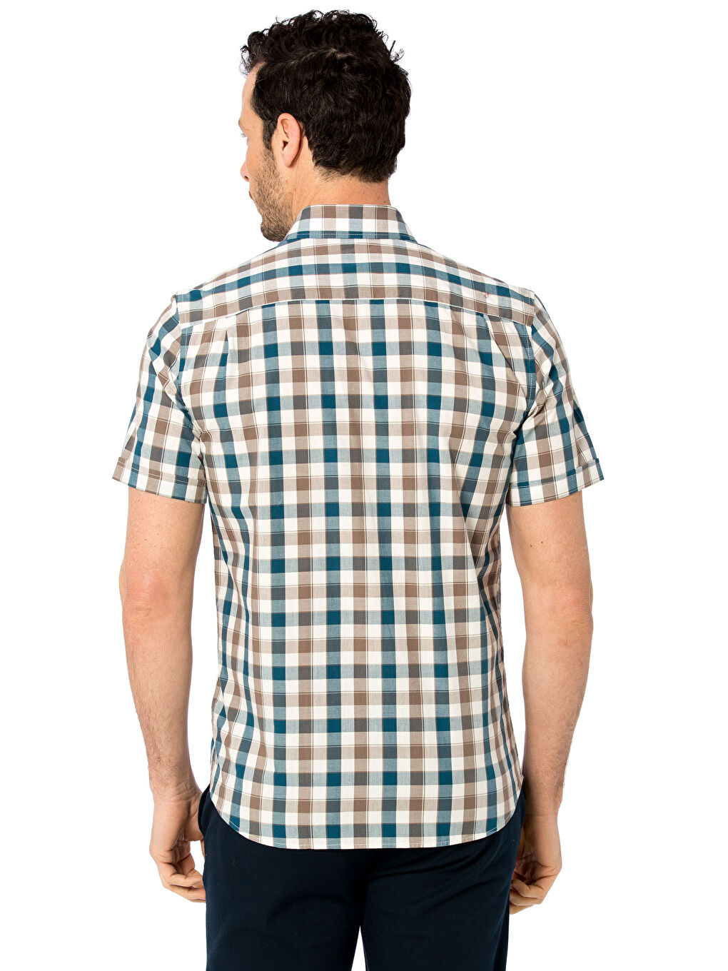 Petrol Ekose Gömlek-1