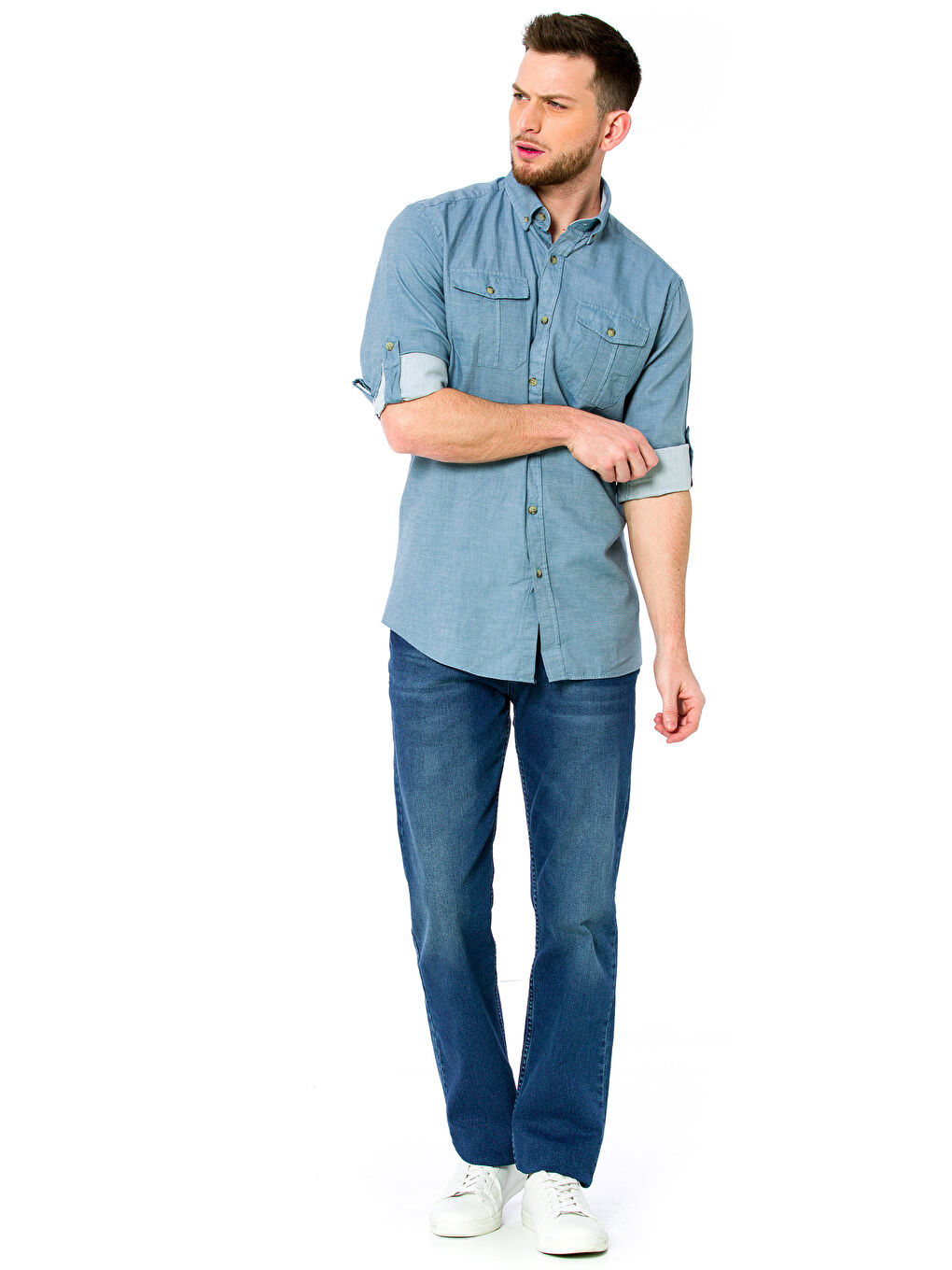 Chemise Gabardine à Manches Longues-2