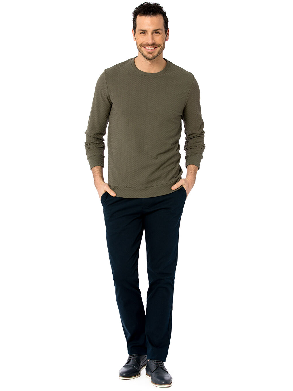 تي شيرت كاكي رجال-2