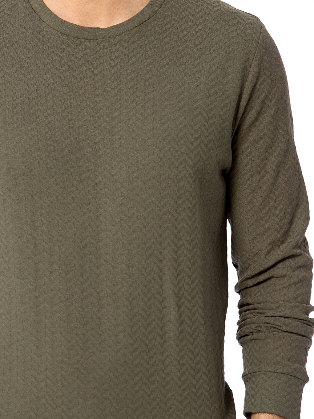 تي شيرت كاكي رجال-3