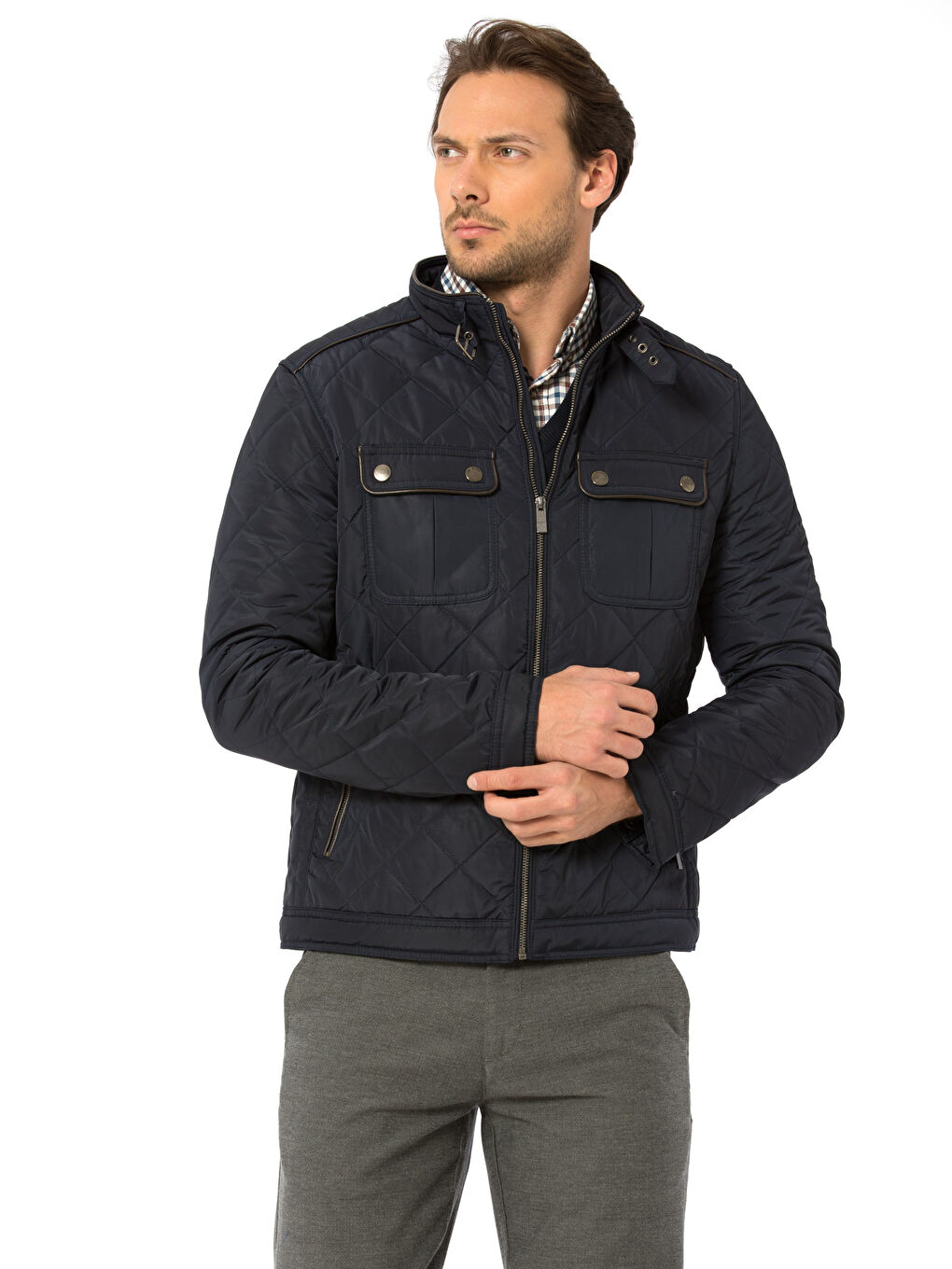 Lacivert Şişme Mont