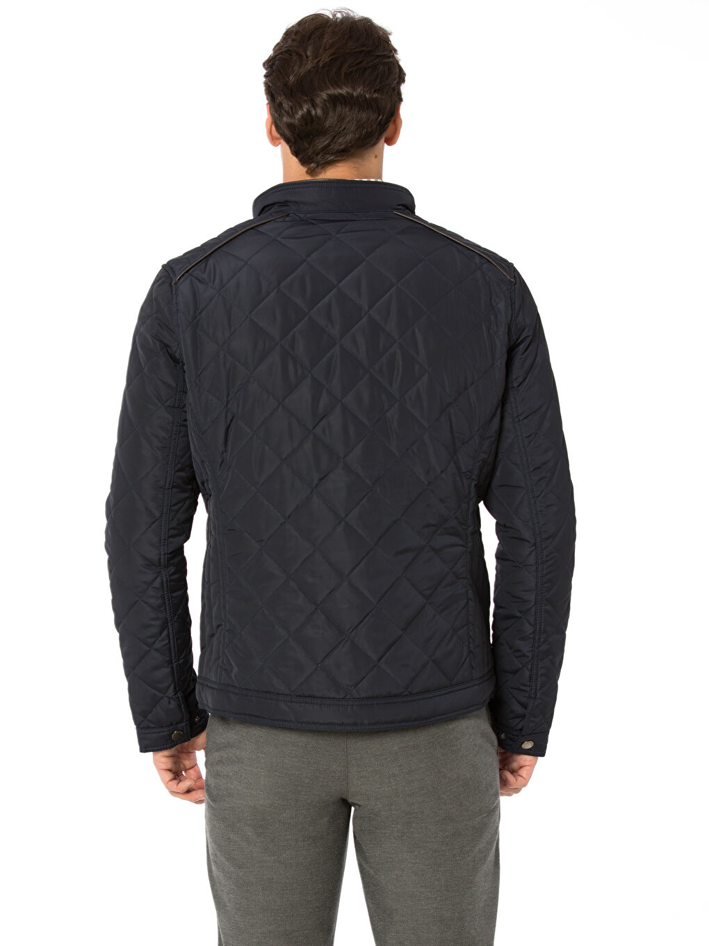 Lacivert Şişme Mont-2