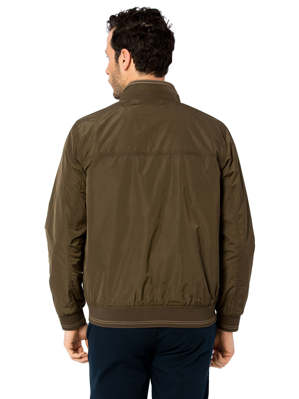 Haki Çift Taraflı İnce Mont-2