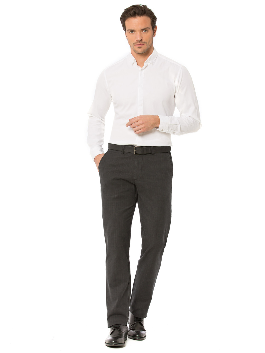Siyah-açık Mor-açık Yeşil Chino Pantolon