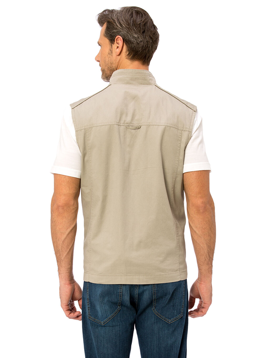 Man BEIGE Waistcoat-1
