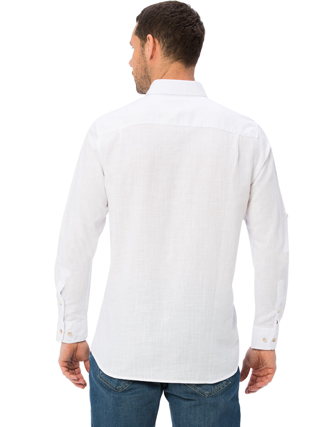 Beyaz Erkek Gömlek-1