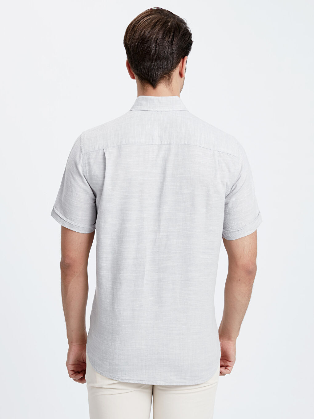 قميص رمادى رجال-1