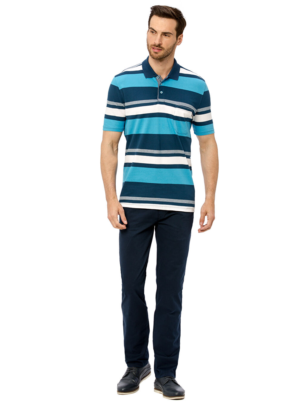 Beyaz-Açık Gri-Altın Tişört-2