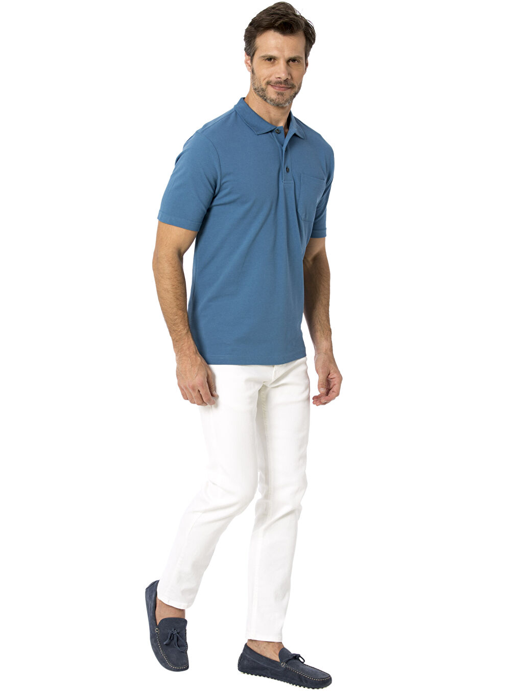 LCWAIKIKI Basic Man BLUE T-Shirt -8S0908Z8-KBY