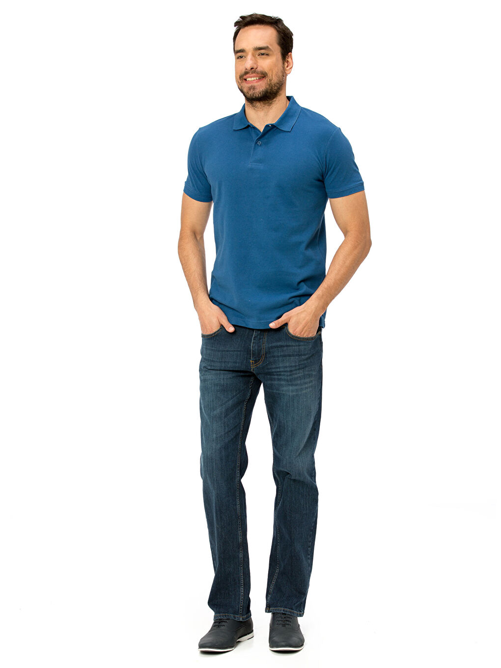 Orta Mavi Tişört-2